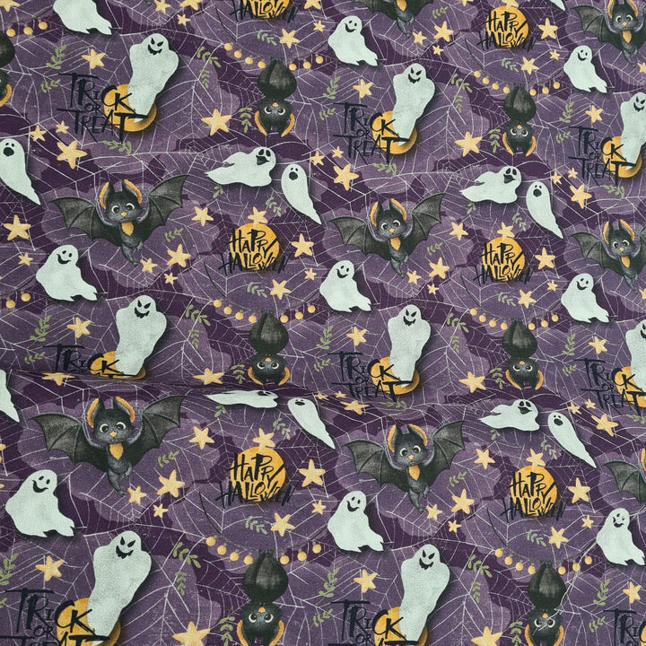 Baumwollstoff Ghosts and bats
