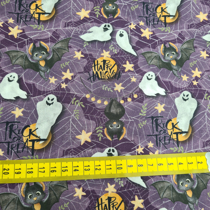 Baumwollstoff Ghosts and bats