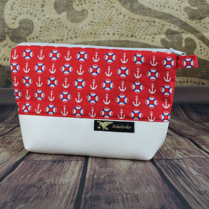 Kosmetiktasche "Rettungsanker" Made by Funkelkrähe