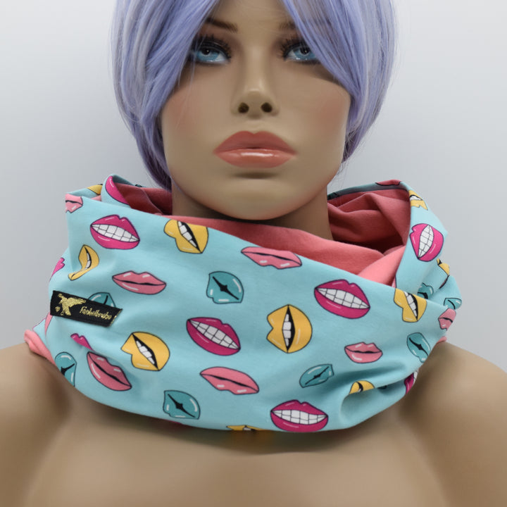 Loopschal "Funky lips" Made by Funkelkrähe