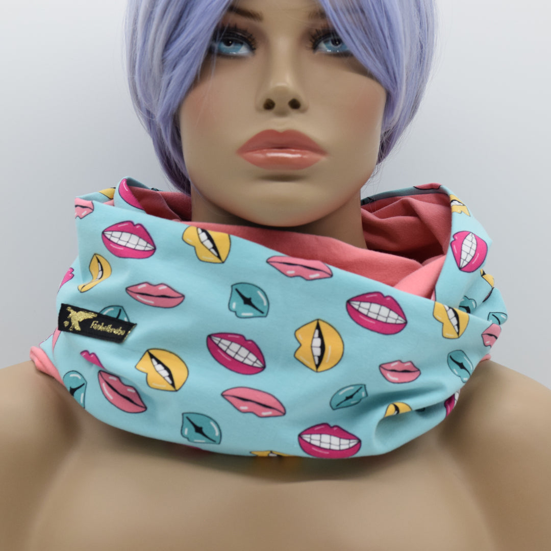Loopschal "Funky lips" Made by Funkelkrähe
