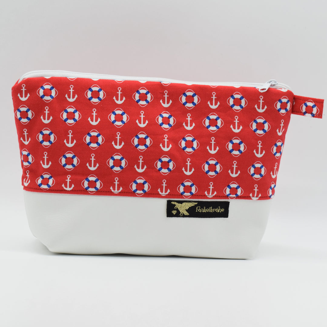 Kosmetiktasche "Rettungsanker" Made by Funkelkrähe