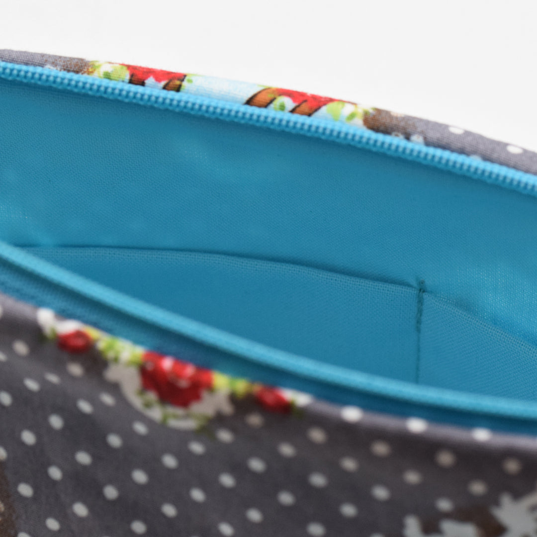 Kosmetiktasche "Rehlein grau" Made by Funkelkrähe