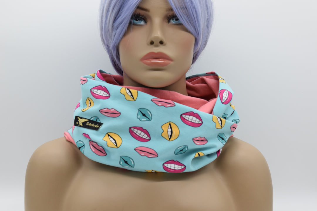 Loopschal "Funky lips" Made by Funkelkrähe