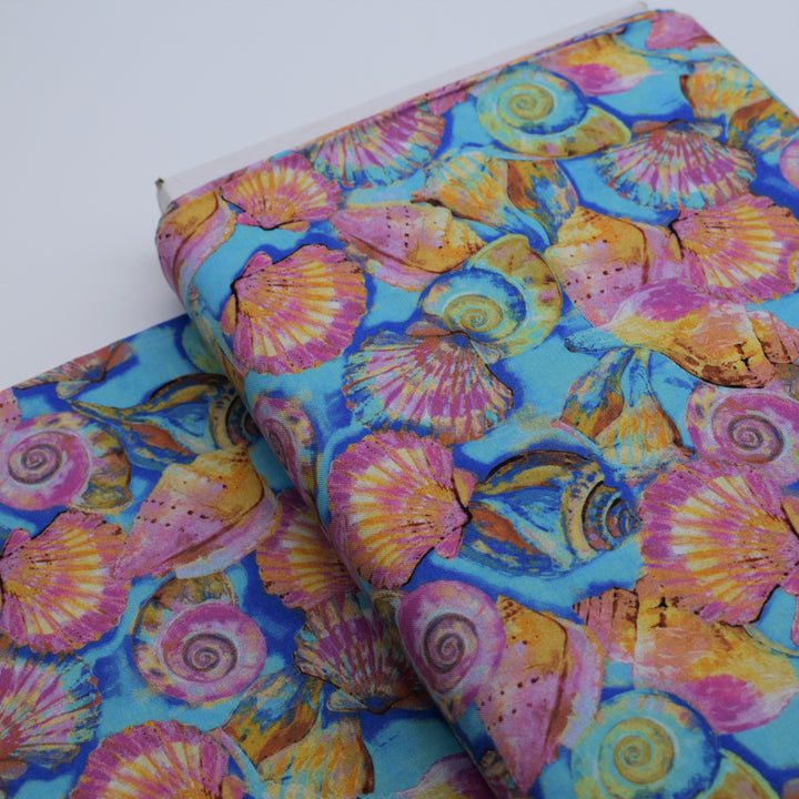Baumwollstoff Flamingo shell aus der Reihe Fabulous Flamingos von Paintbrush Studios