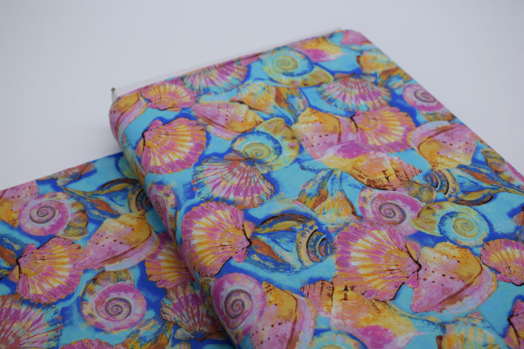Baumwollstoff Flamingo shell aus der Reihe Fabulous Flamingos von Paintbrush Studios