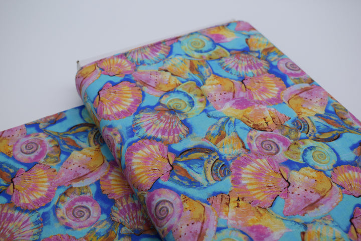 Baumwollstoff Flamingo shell aus der Reihe Fabulous Flamingos von Paintbrush Studios