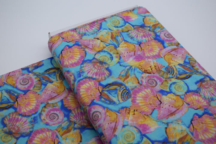 Baumwollstoff Flamingo shell aus der Reihe Fabulous Flamingos von Paintbrush Studios