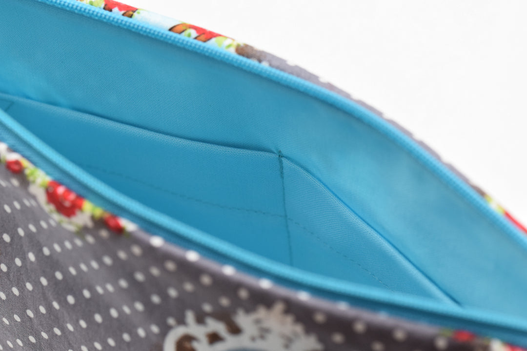 Kosmetiktasche "Rehlein grau" Made by Funkelkrähe