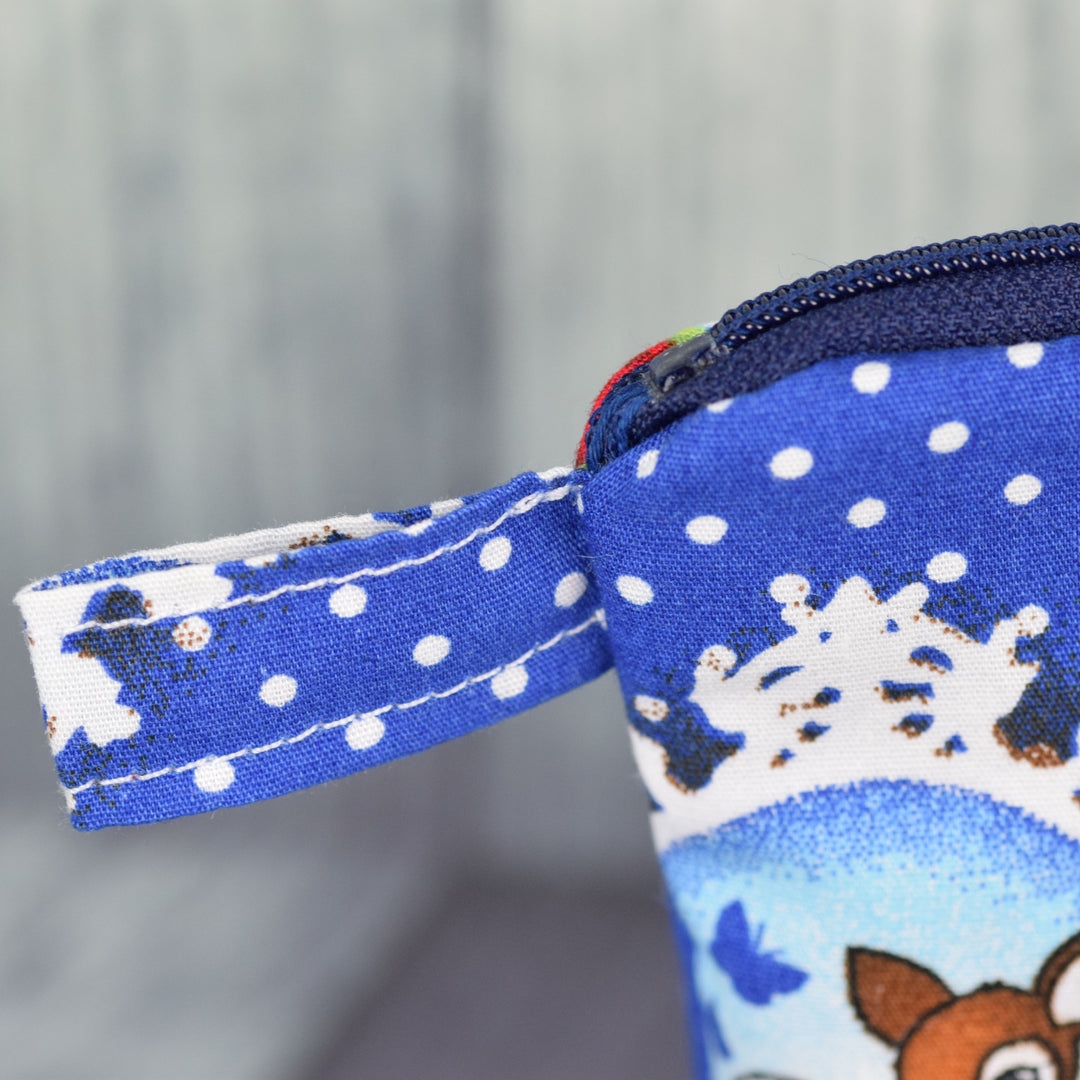 Kosmetiktasche "Rehlein blau" Made by Funkelkrähe