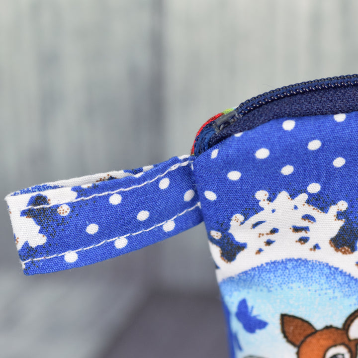 Kosmetiktasche "Rehlein blau" Made by Funkelkrähe