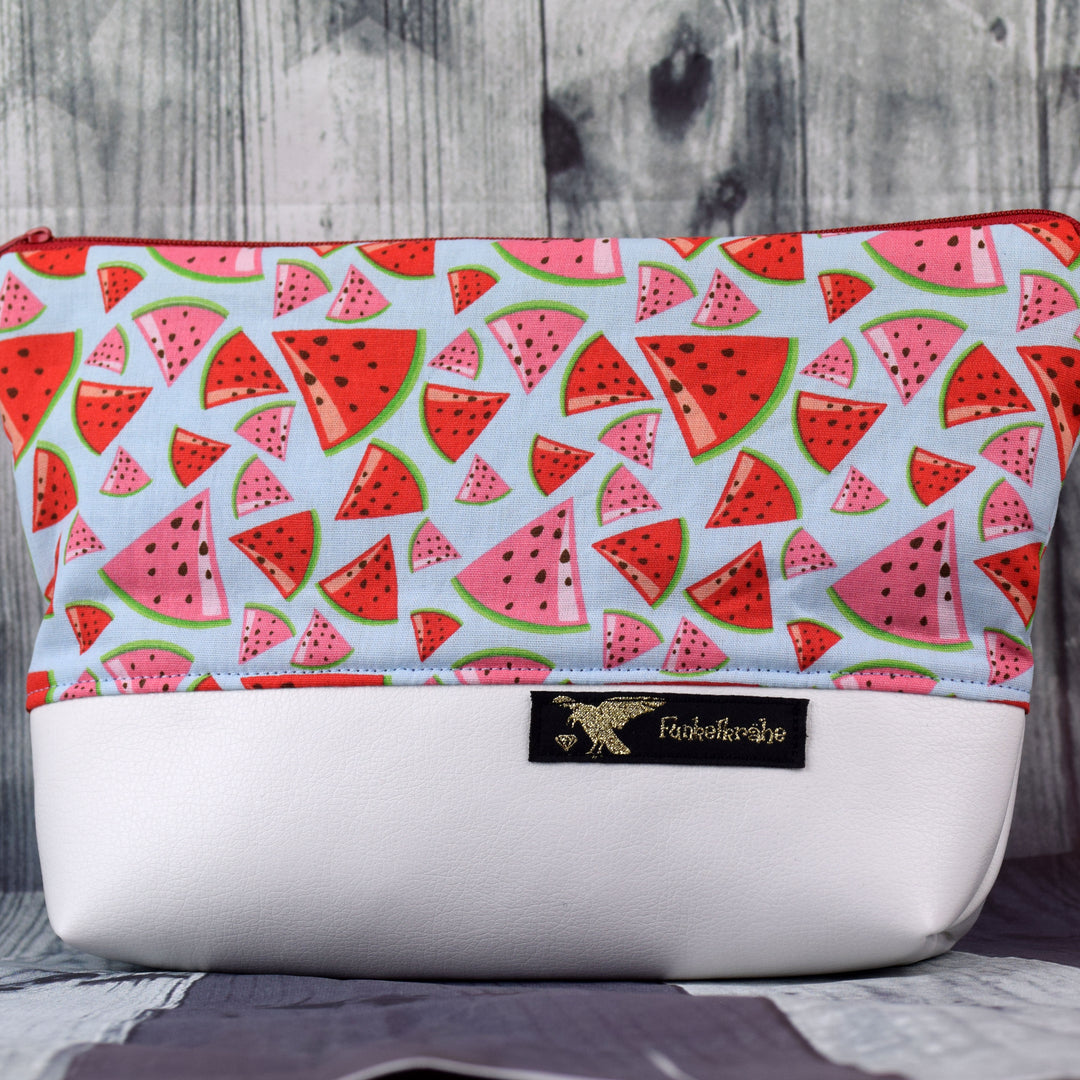 Kosmetiktasche "Melon splash" Made by Funkelkrähe