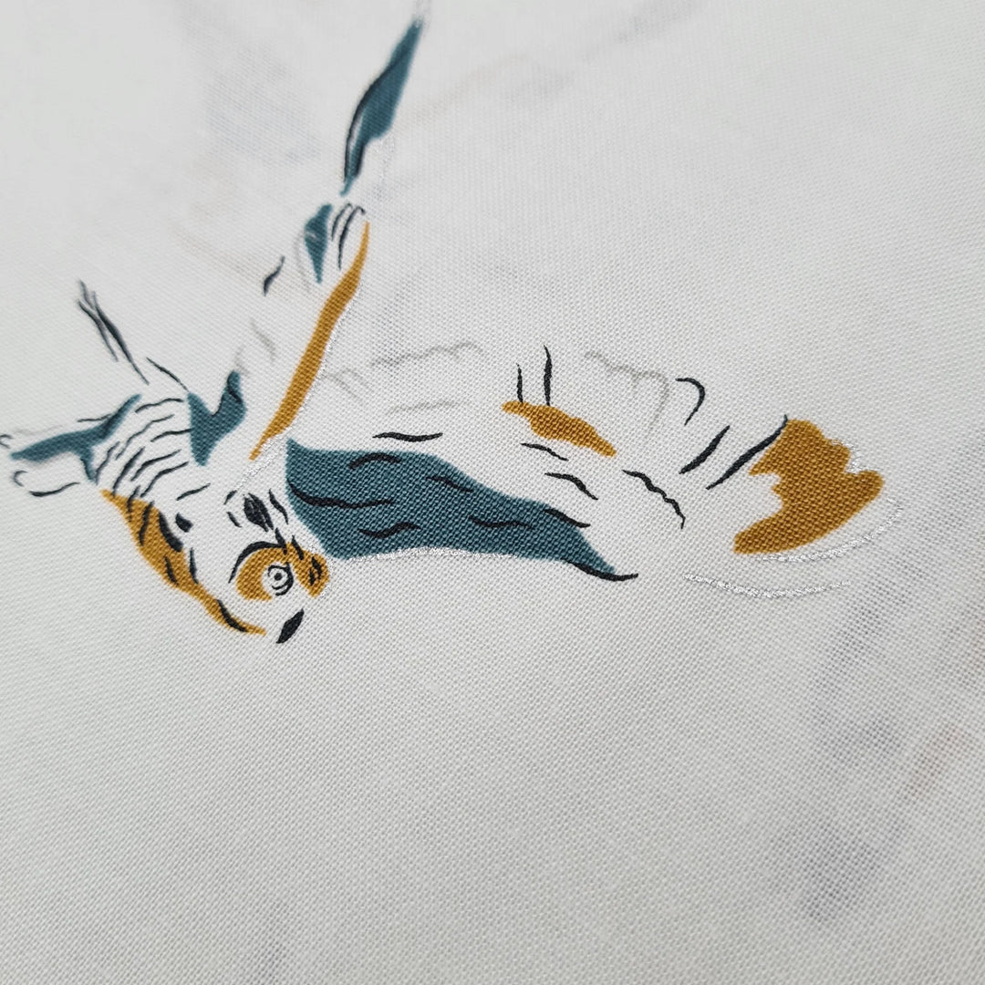 Baumwollstoff Wise owl chalk metallic von RJR Fabrics