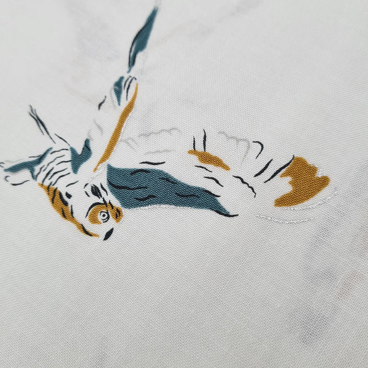 Baumwollstoff Wise owl chalk metallic von RJR Fabrics