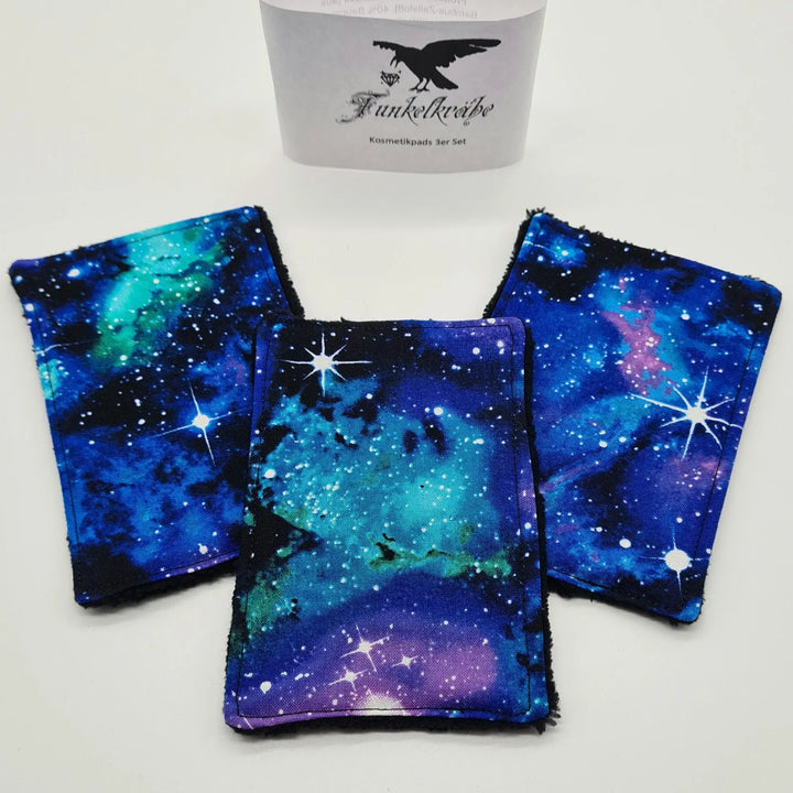 Abschminkpads 3er-Set Bambusfrottee "Universe" Made by Funkelkrähe