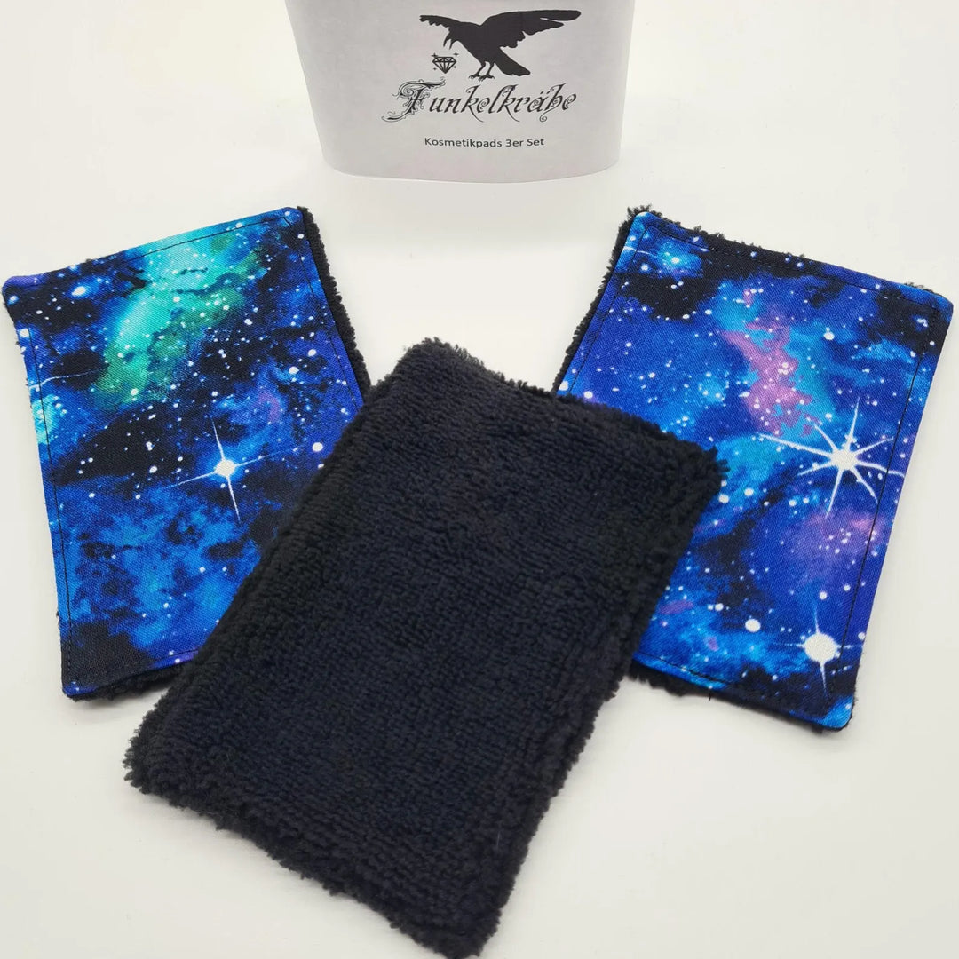 Abschminkpads 3er-Set Bambusfrottee "Universe" Made by Funkelkrähe