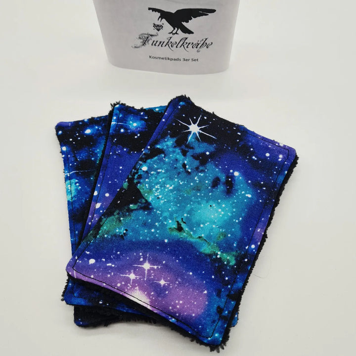 Abschminkpads 3er-Set Bambusfrottee "Universe" Made by Funkelkrähe