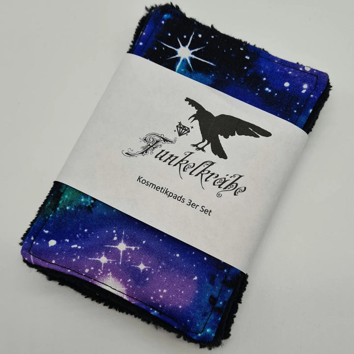 Abschminkpads 3er-Set Bambusfrottee "Universe" Made by Funkelkrähe