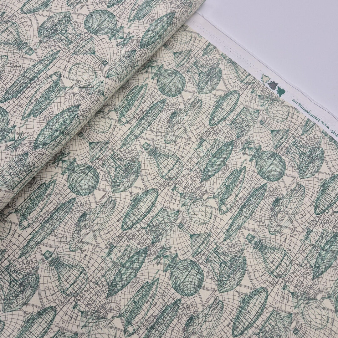 Baumwollstoff Blank Quilting Time Travel