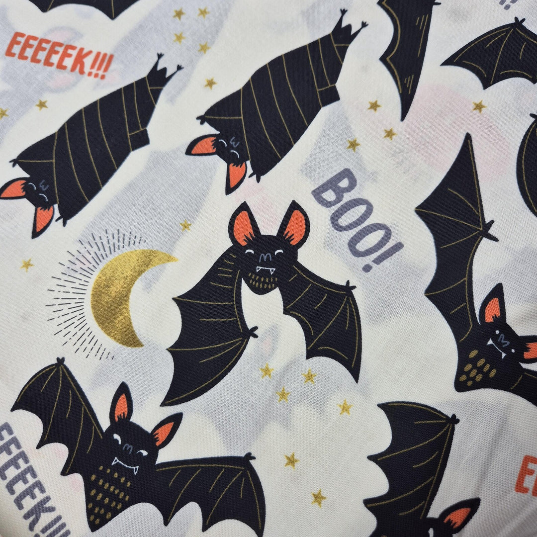 Baumwollstoff Alexander Henry Fabrics Boo! Eek! Bat!