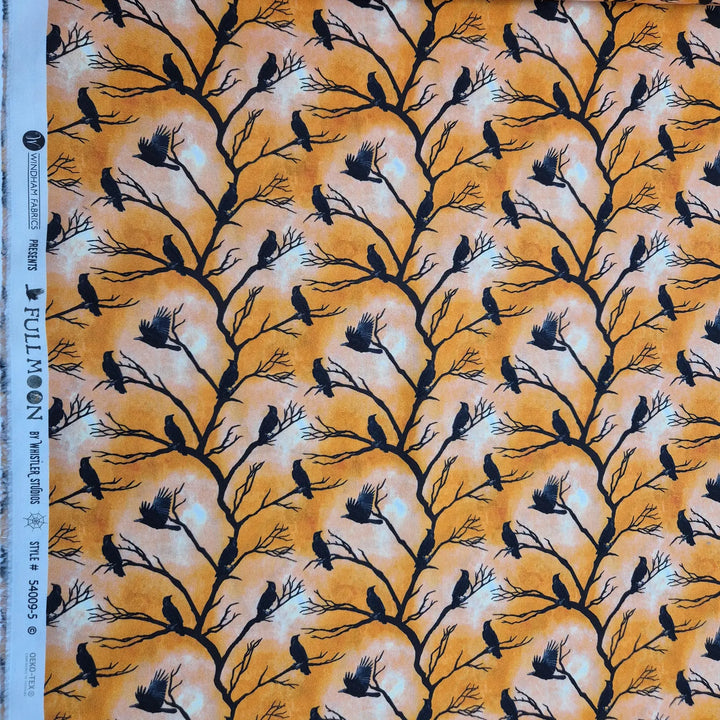 Baumwollstoff Raven Roost von Windham fabrics aus der Full moon Kollektion