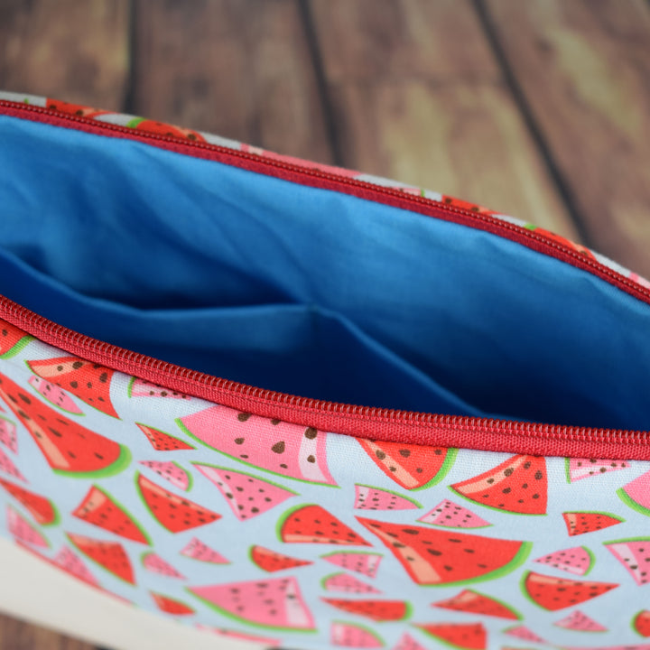 Kosmetiktasche "Melon splash" Made by Funkelkrähe