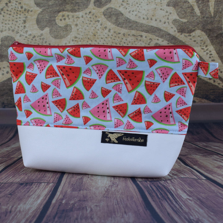 Kosmetiktasche "Melon splash" Made by Funkelkrähe