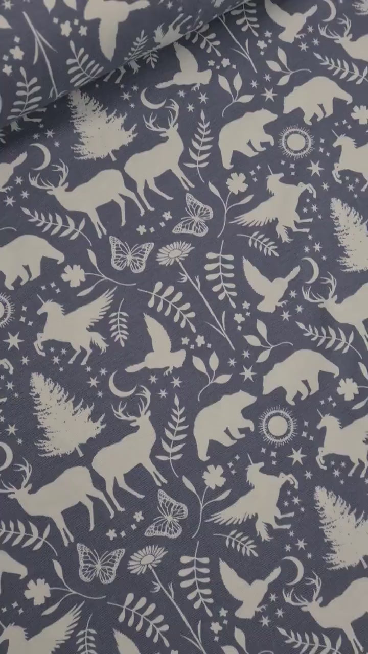 Baumwolljersey Mystical land von Art Gallery Fabrics