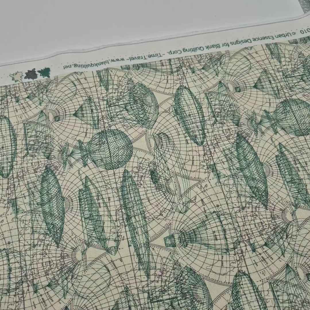 Baumwollstoff Blank Quilting Time Travel