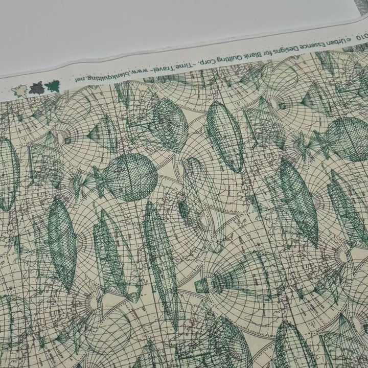 Baumwollstoff Blank Quilting Time Travel